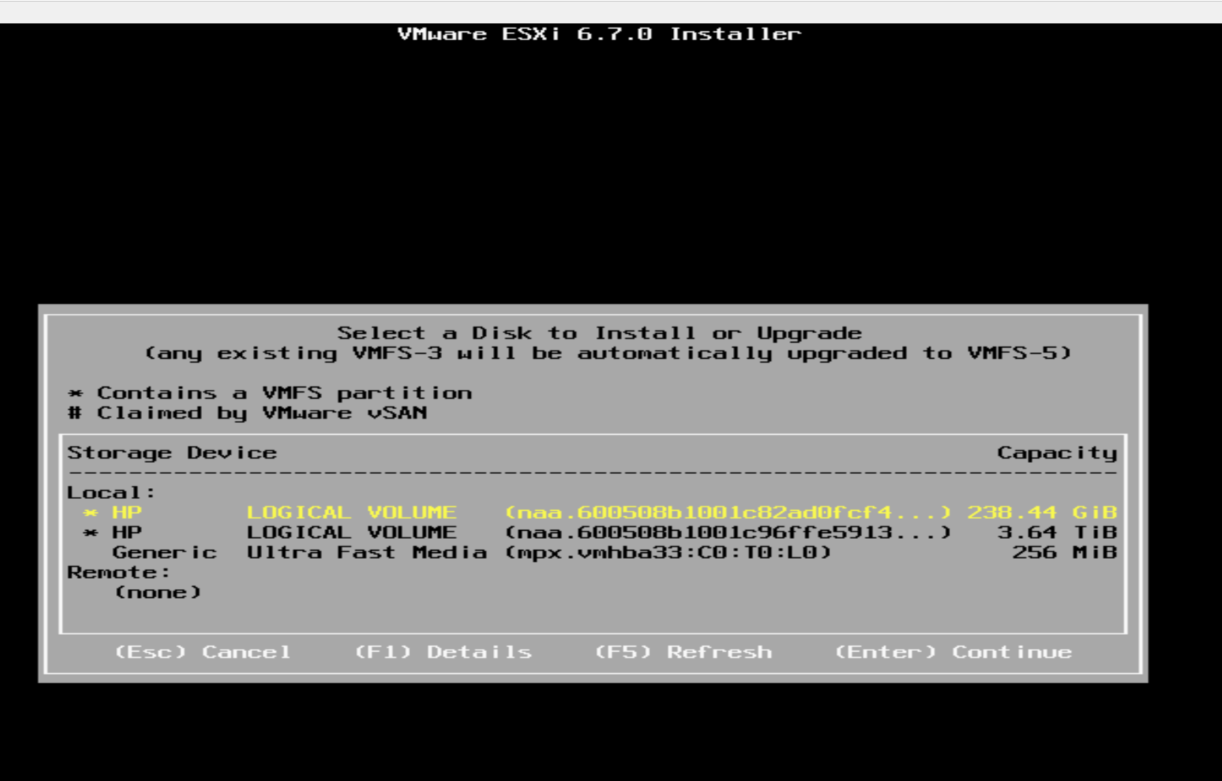 ESXi Installation