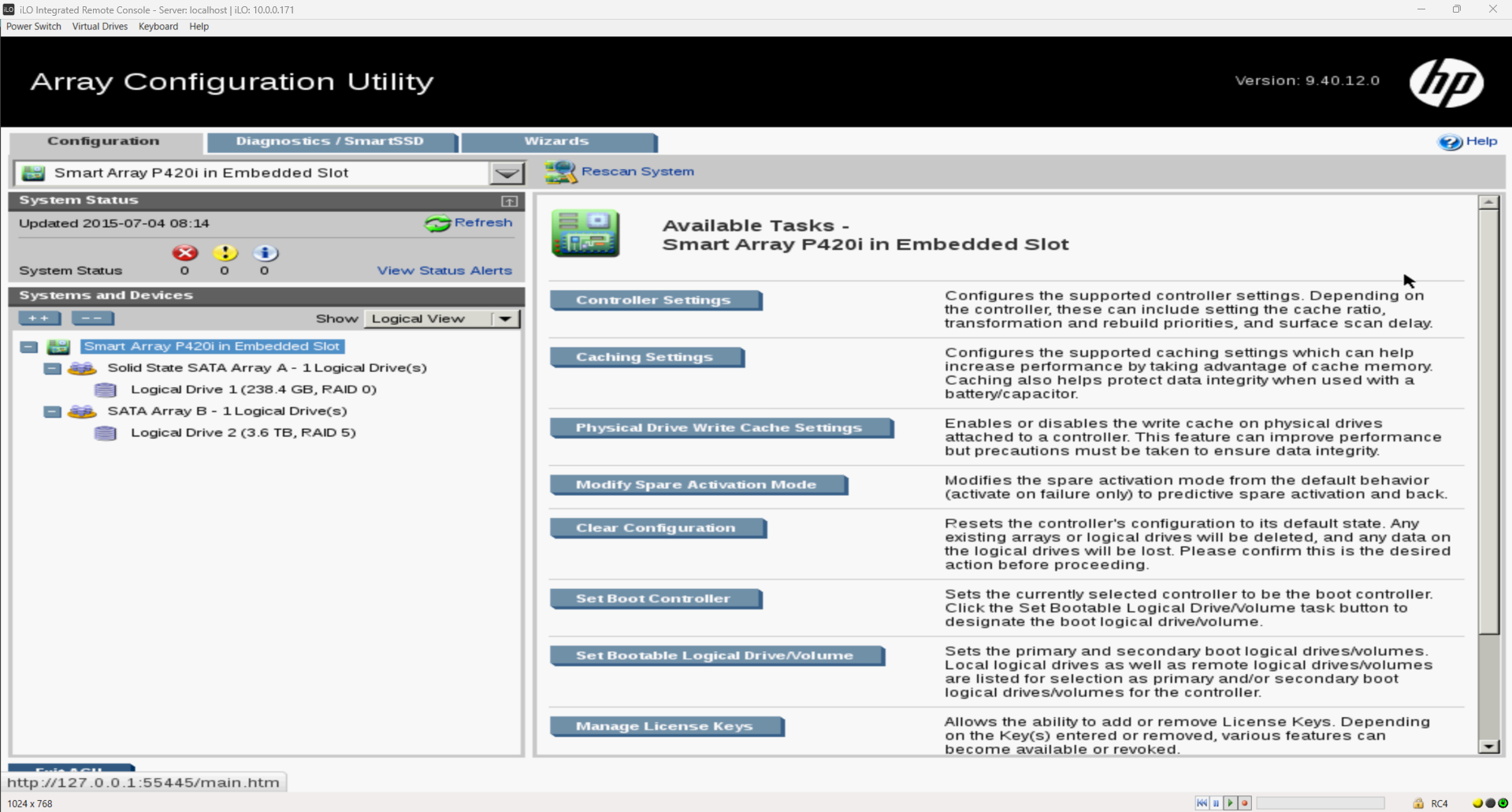Smart Storage Administrator