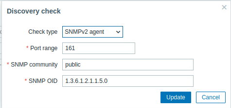 Zabbix Discovery Rules