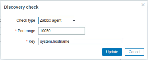 Zabbix Discovery Rules